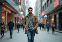 Différences entre zones urbaines et rurales : 10 clés pour les distinguer Homme d'âge moyen marche dans une ville animée